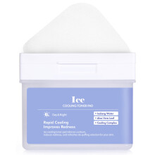 DERMAL Ice Cooling Toner Pad - Korean rauhoittavat ja kosteuttavat kasvotyynyt, joissa on aloe veraa - Suncaren jälkeinen auringonpolttaman lievitys