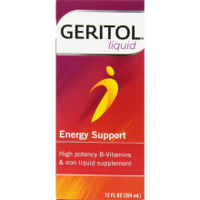 Geritol, B-Vitamine & Eisen Flüssigergänzung, 12 fl oz (354 ml)