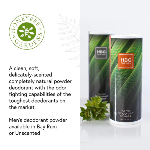 Honeybee Gardens for Men Bay Rum Deodorant-Pulver 2