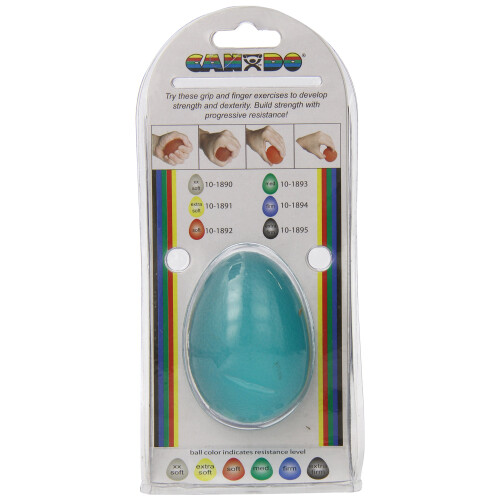 Cando 10-1894 Blue Cylindrical Hand Exercise Ball Heavy Resistance Large 1