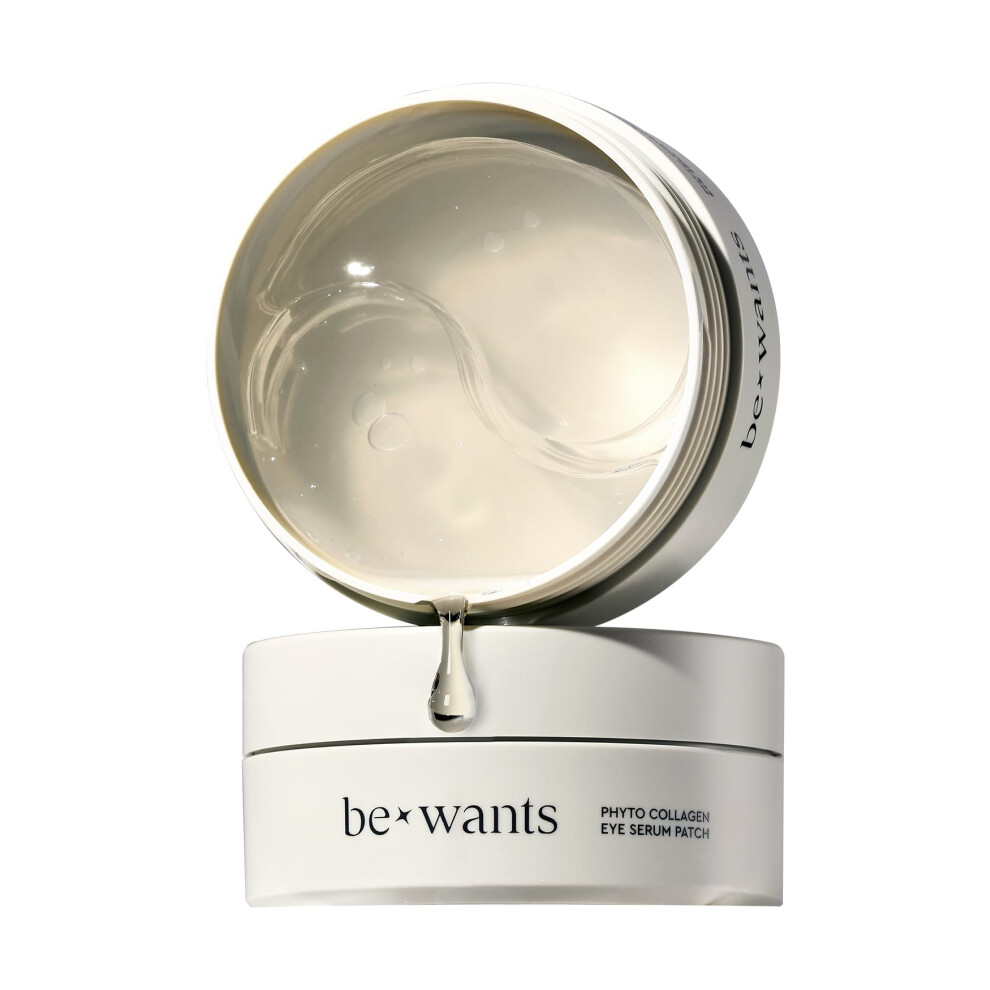 Be+Wants Dark [K-Beauty] Bewants Under Eye Patches With 71.9% Bamboo Water | 60 Patches | Under Eye Patches For Puffy Eyes And Circles | Vegan Collagen Ey