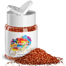 MARBLERS Twinkle Glitter [Kupfer] 1,5oz (42g) | Fein | Ungiftig, vegan, tierversuchsfrei | Gesicht Krper Lidschatten Haar Festival Party Make-up | N