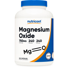 Ossido di magnesio di noci 750 mg 240 Capsule - 420 mg di magnesio non Glutine privo di glutine