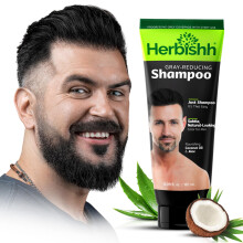 Herboubhh Grey Rduction du shampooing pour les hommes assombrissement des cheveux et boost de volume avec chaque nettoyage de lavage et revitali