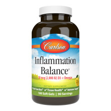 Carlson, Entzündungsbalance, Natürliches Zitrone, 180 Softgels