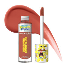 wet n wild SpongeBob Onderwater Wonder Liquid Blush, Opbouwbare Shimmery Gel Formule met Naadloze Blend & Matte Finish - Perfect Vierkant