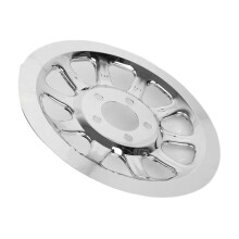 Outer Pulley Cover 66 Tooth Chrome Rear Pulley Insert for Harley