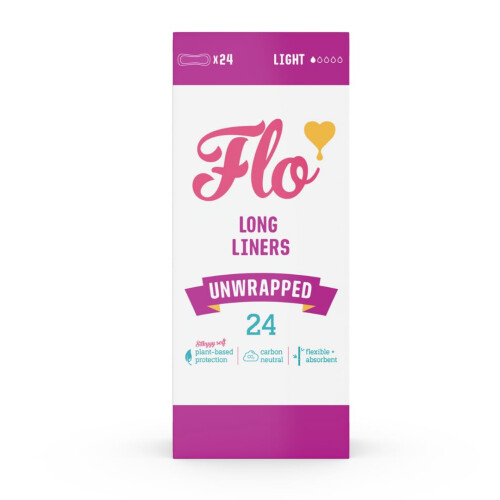 Here We Flo, Lange Liners, Ongepakt, Lichte, 24 Liners