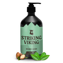 Striking Viking Beard Wash 17 oz mit Teebaum und Biotin Bartshampoo mit Teebaumduft fr Mnner, frei von Parabenen und Sulfaten Tiefenreinigendes
