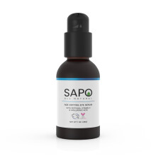 SAPO All Natural Eye Serum met hyaluronzuur en peptiden - Veganistisch lichtgewicht en hydraterende onder oogbehandeling - Snel absorberende niet