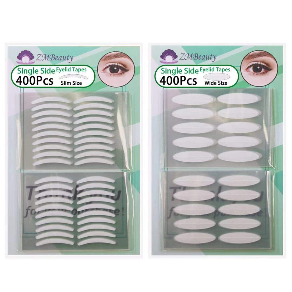 Zmbeauty 2 Packs Natural Invisible Single-Sided Eyelid Tapes, Medical-Use Fiber Eye Strips, Instant Lift Without Surgery, Perfect For Hooded, Droopy,