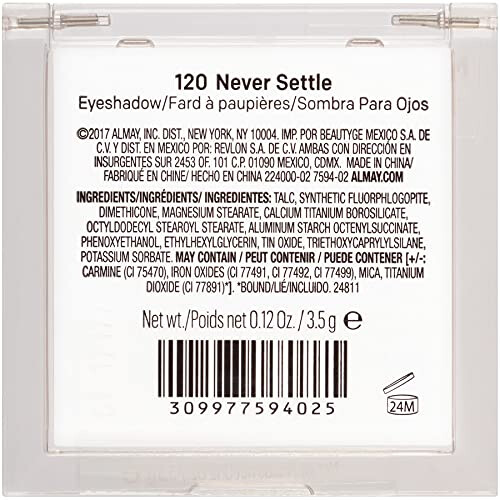 Almay Shadow Squad, Never Settle, 1 stuk, oogschaduw palet, 120 Never Settle 1