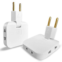2x Multiprise Plaque Derriere Meuble avec 3 Prises | Plaque de Prix avec Connexion Pivotante 180 | Prix