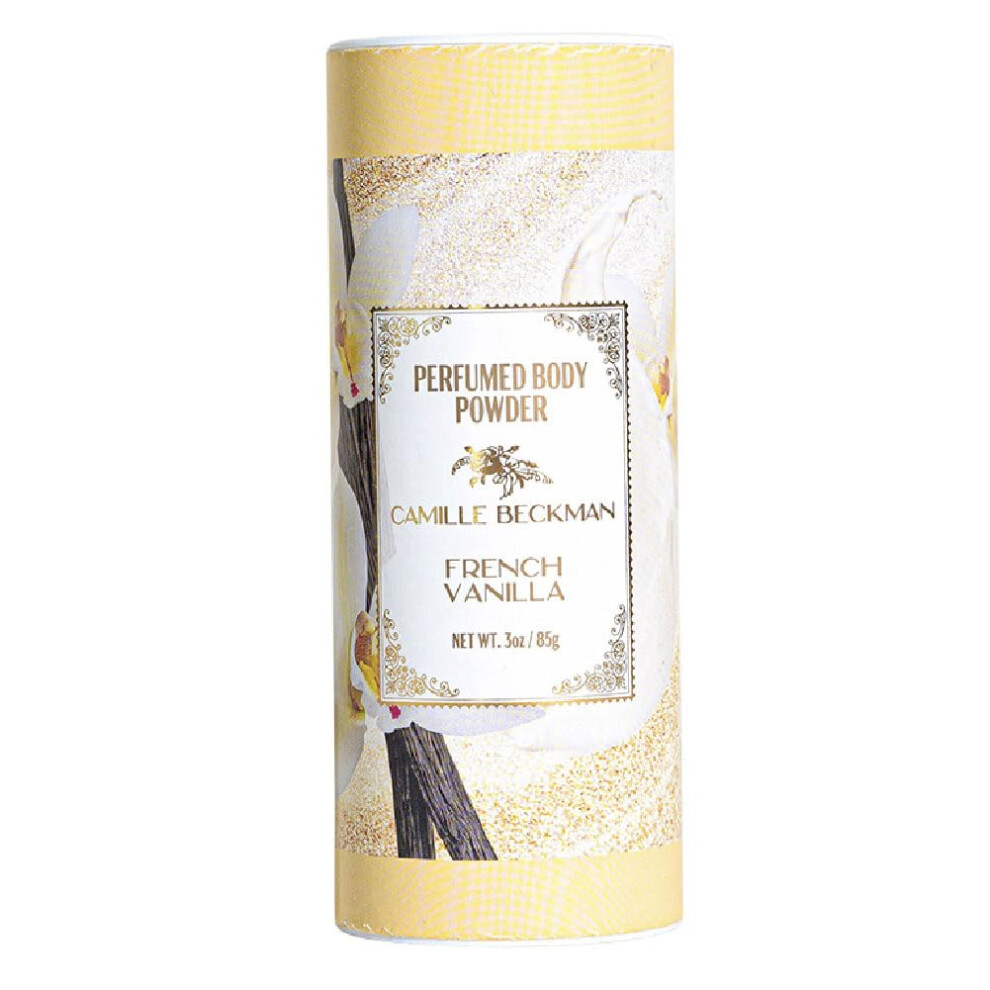Camille Beckman French Vanilla Scented Talc-Free Body Powder Perfumed Dusting Powder 3 Ounce