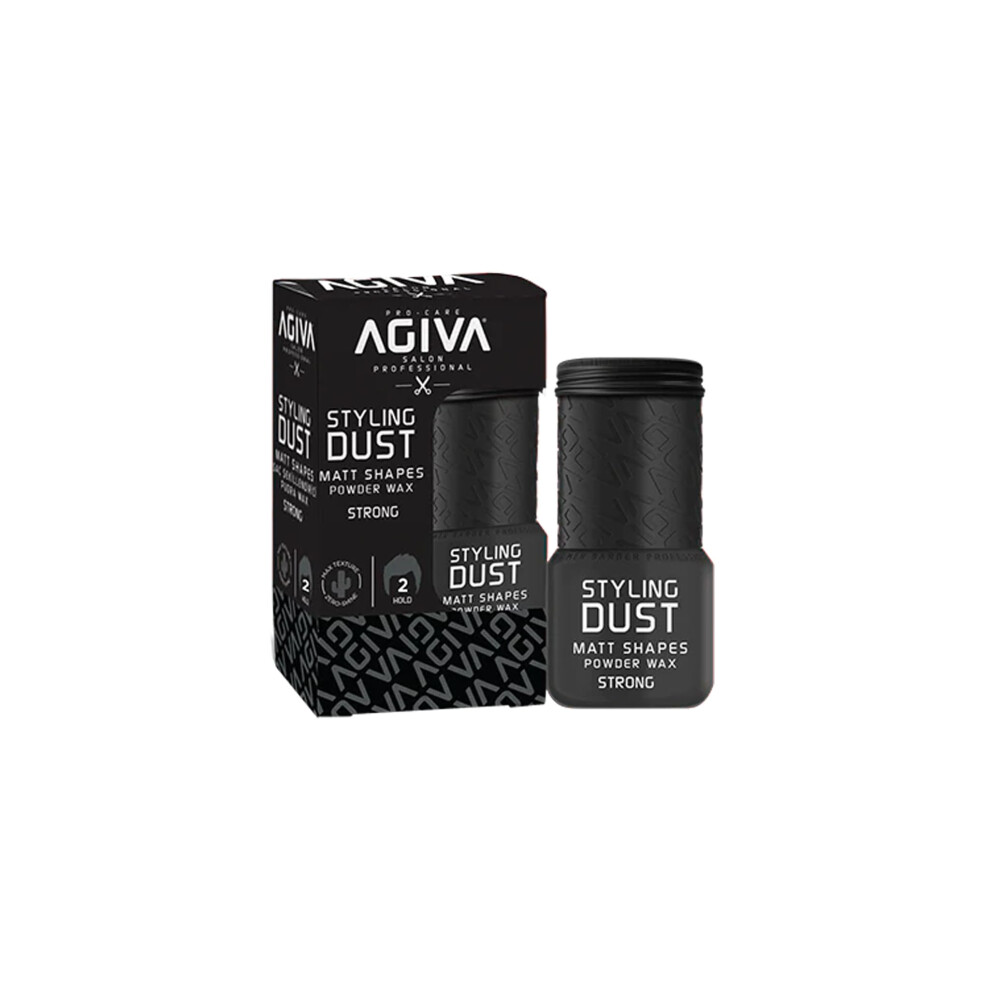 Agiva Black Hair Styling Powder Wax 02 Strong Hold 0.71Oz