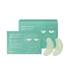 Mizon cicaluronic vegano de-taglio gel per gli occhi patch 24k oro e cica sotto la maschera riduce gli occhi gonfi e le rughe scure (21 paia)