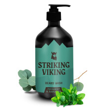 Striking Viking Beard Wash (17 oz) mit natrlichem Pfefferminz- und Eukalyptusduft Bartshampoo fr Mnner, frei von Parabenen und Sulfaten Tiefen