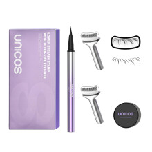 Unicos 2-in-1 Stempel fr untere Wimpern, Stempel fr untere Wimpern, mit ultrafeinem Eyeliner-Stift, natrlicher Wimpernstempel, einfach zu verwende
