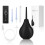 TEMONTIAN Enema Bulb Kit Anatomick cistic s nastavitelnou hadic + 4 trysky (cern) 1