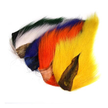 1 pcs Dyed Deer Tail Hair Fur Bucktails for Jigs Salmon Fly Tying Saltwater Streamers Fly Wing Tail Fly Tying Materials