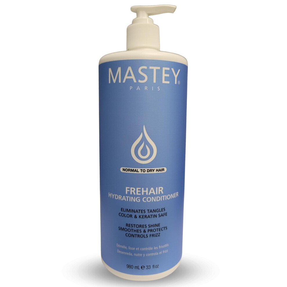 Mastey Paris Professional Hair Care Sulfate Free Lipid & Amino Acid Fortified With Uv Blocking Antioxidants - 33 Fl Oz (Conditioner-1 Co Cream