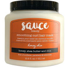 Maska na vlasy SAUCE BEAUTY Medov chia vyhlazujc kudrna pro such vlasy (10,5 Fl Oz) Hydratacn zmekcovac proti krepaten s bambuckm mslem pro p