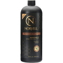 Norvell Tuscan Plus Sunless Spray Tan Solution 34 fl oz  Caramel Brown & Rose Tan - Professional Tanning Solution for Spray Tan Machines - Achiev