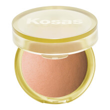 Kosas Sun Show Glowy Warmth Baked Bronzer - Contouring Powder for Cheekbones, Nose & Jawline - Enriched with Concentrated Fatty Acids - Talc-Free, Veg