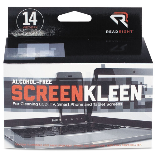 Read Right RR1291 Pano de limpeza sem lcool ScreenKleen 5 x 5 14/caixa 2