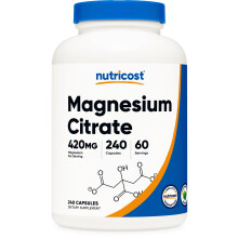 Nutricost, Magnesiumcitrat, 420 mg, 240 Kapseln (105 mg pro Kapsel)