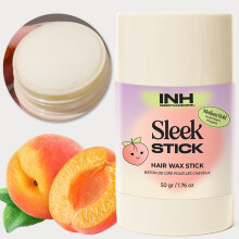 INH Haarwax Slanke stick Afwerking en gladmakende veganistische haarwaxroller | Knoeivrij reisvriendelijk stylingproduct voor losse haren en kroe