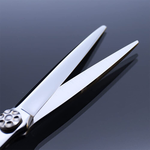 AOLANDUO Tesoura de cabelo para canhotos de 6 polegadas - Tesoura de corte de cabelo feita  mo em ao AICHI de ltima gerao - Borda navalha / 1