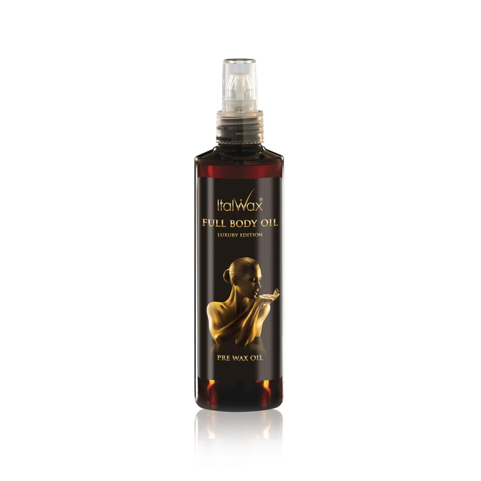 Italwax Luxury Full Body Oil - 250Ml / 8.45Fl.oz - Prepare The Skin For The Waxing Procedure - Guarantees Easy Wax Application