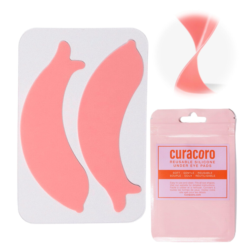 Curacoro Reusable Eye Pads Silicone Under Eye Patches Lash Lift Cover Eyelash Extension | Soft Pads For Sensitive Skin During Eyelash Perm Lamin