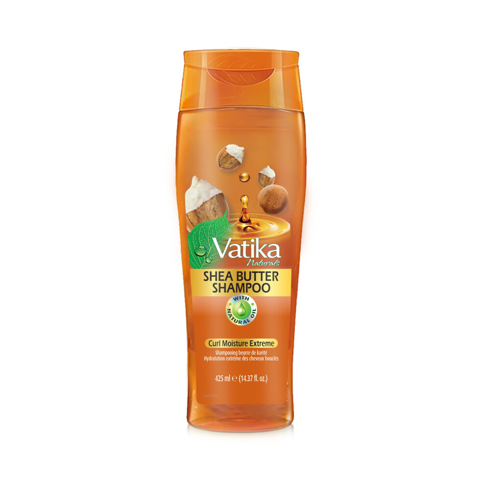 Vatika Naturals Oil Shampoo - Hydrate, Nourish, & Repeat For Luxuriously Revitalized Hair - Phthalate-Mineral Oil Free - Shea Butter Extracts 425Ml