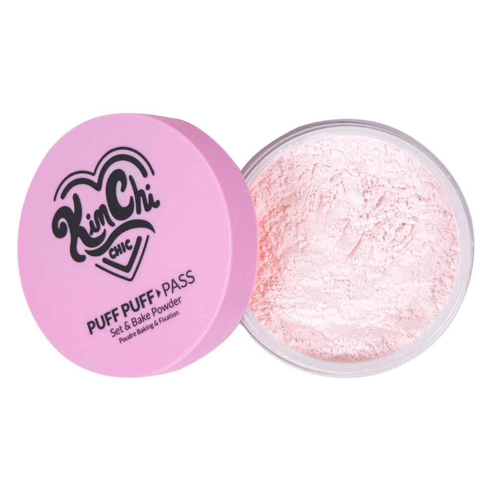 KimChi Chic Beauty Puff Pass Set and Bake Powder  Loose Face Powder with Extra Fluffy Setting Powder Puff  Translucent Face Makeup for Uneven Ski-image-OPC-PHXS62B-NEW