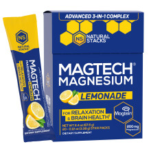 Natural Stacks, MagTech, Magnesium, Zitronenlimonade, 20 Sticks, je 0,12 Unzen (3,38 g)