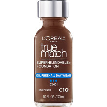 L'Oréal Paris Makeup True Match Super-Blendable Foundation, Espresso C10, 1 Fl Oz
