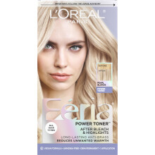 L'Oreal Paris Feria Langdurige Anti Brass Haar Toner, Ammoniavrij Demi Permanente Haarkleur, Parelblond