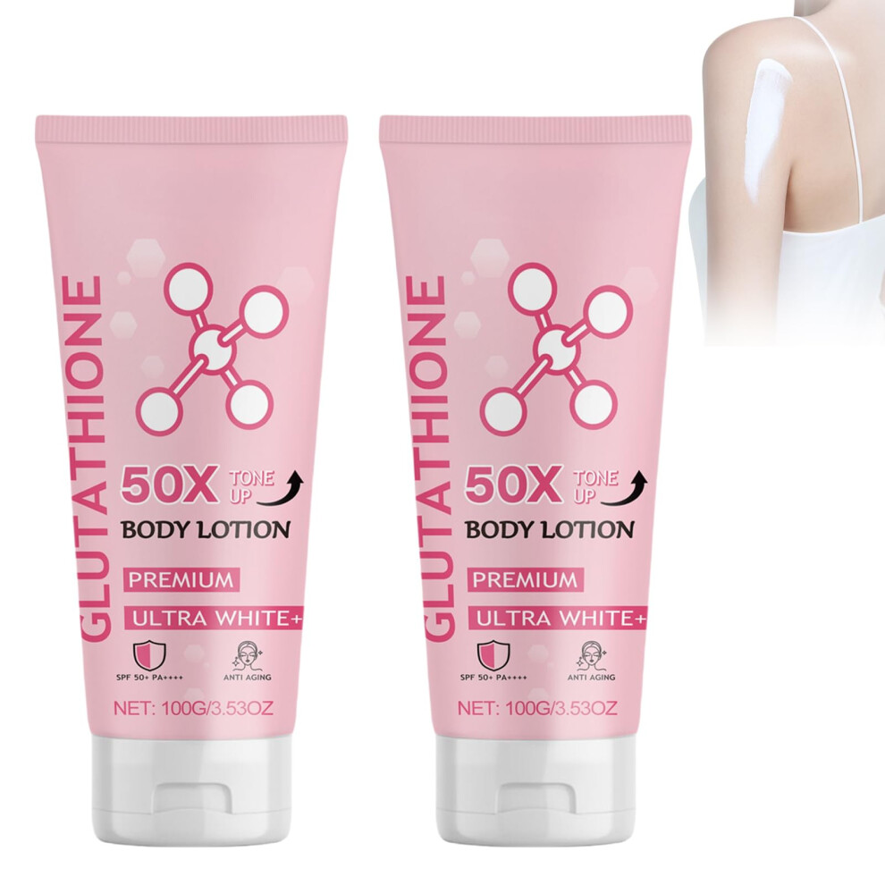 Wbzwbz Cream Glutathione 50X Tone Up Body Lotion Glutathione Body Lotion Glutathione Lotion Glutathione (2Pcs)