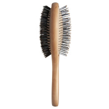 Diane 2-en-1 Brosse cheveux double face haut de gamme dmlant et lissant la brosse cheveux avec des pingles flexibles et des poils de san