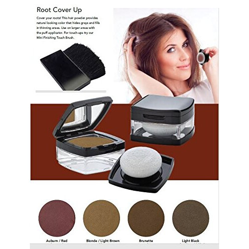Jolie Powder Root Täckning W/Puff Applicator (Blond/Ljusbrun) 2