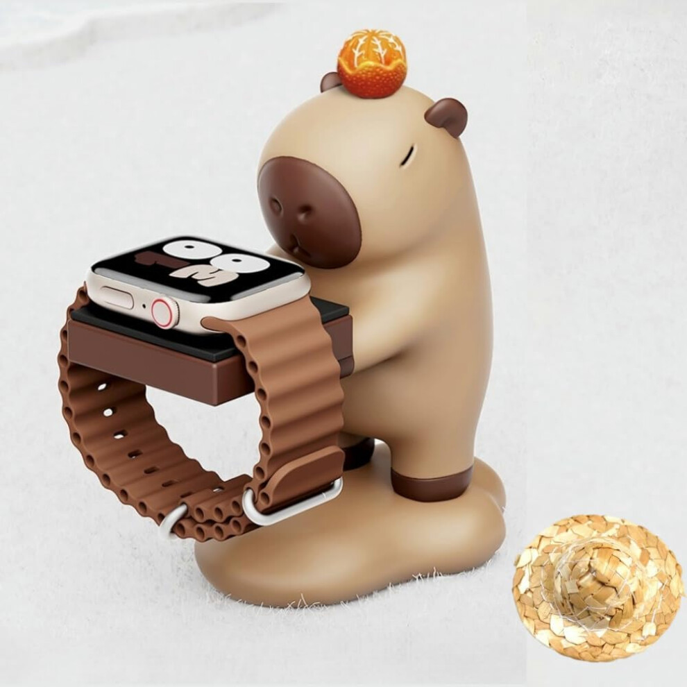 For Apple Watch Charger Stand,Compatible With Ultra2/Ultra/10/9/8/Se2/7/6/Se/5/4/3/2/1,Cute Capybara Dock 940534663190