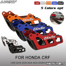 (Rosso) Protezione guida catena moto per Honda Crf 250 450 125r 250r 250x 250rx 450r 450x 450rx 450l