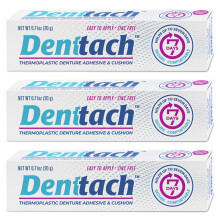 Denttach Haftcreme fr Zahnprothesen, thermoplastische Haftcreme fr Prothesenkissen und Reliner, bequemer, sicherer Halt der Prothese fr bis zu