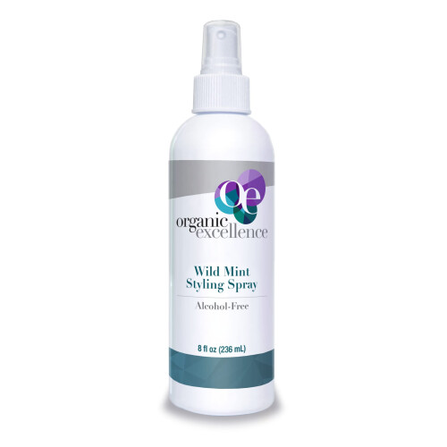 Organic Excellence Wild Mint Styling Spray, alkoholfrei, pH-neutral, 237 ml