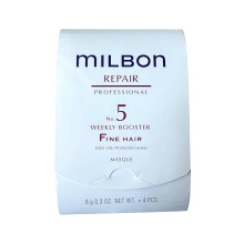 Milbon Repair No. 5 veckobooster för fint hår Masque 4 x 0.3 Fl. Oz.