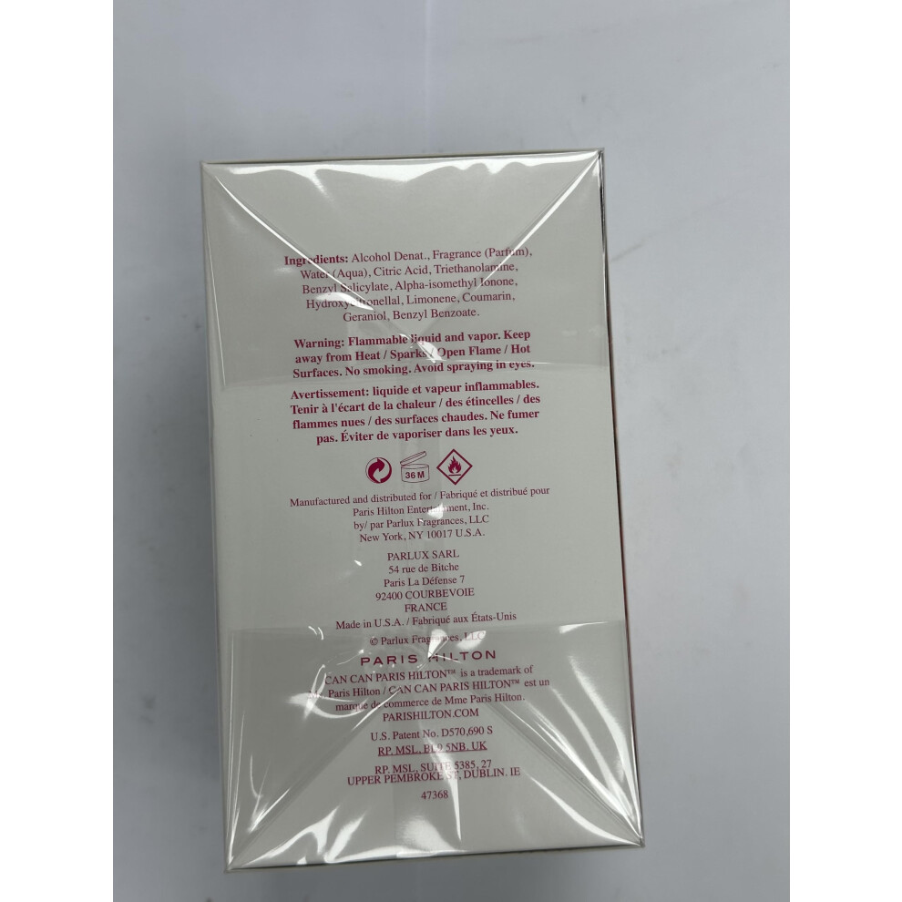 Paris Hilton Can Can Edp Spray For Women - 3.4 Ounce