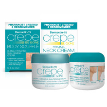Dermactin Crepe Be Gone Classic Body Souffle 3 oz. AND Straffende Halscreme 3 oz. (2-teiliges Set)