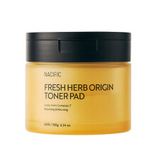 NACIFIC Fresh Herb Origin Cotton Facial Pads - Toner Pads 60 arkkia Radiance Hydration Ihon kosteussuojalle pH-tasapaino Kuoriva korealainen ihonhoit